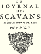 Logo Sezione Periodici (Le Journal des Sçavans, 1666)