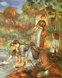 Ingrandisci - Auguste Renoir, Le lavandaie 1889, Baltimore Museum of Art